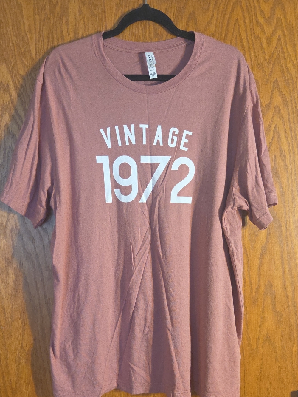 Bella Canvas Women's Vintage 1972 Tee - Rose Colored Size 2x